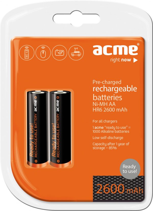 Baterije ACME  punjive, alkalne AA