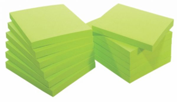 Post it INFO NOTES 75x75, blistave boje 80 listova