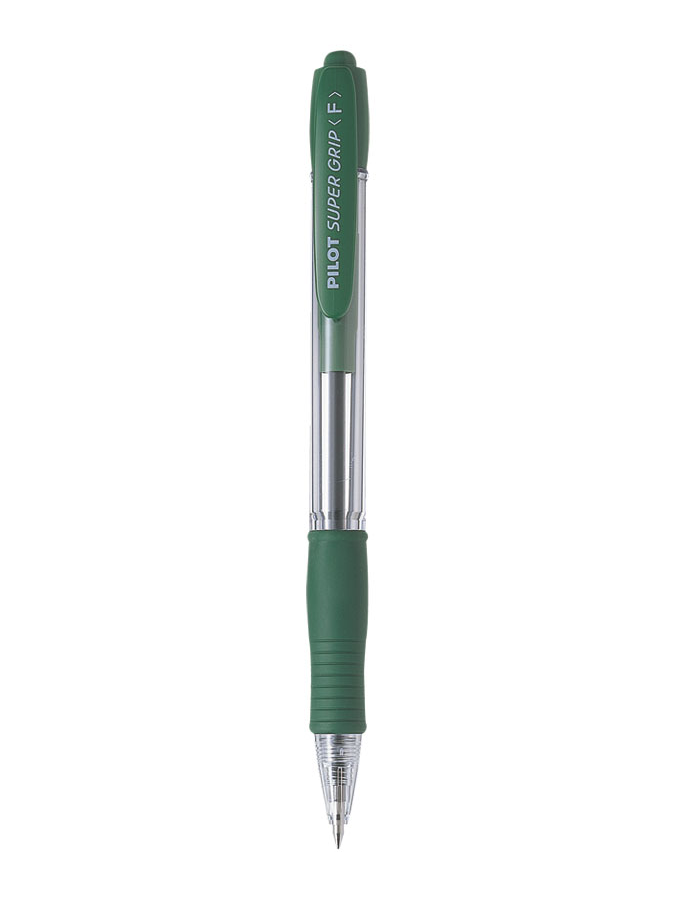 HEMIJSKA OLOVKA PILOT SUPER GRIP (F) Fine hemijska olovka 0.5mm, zelena